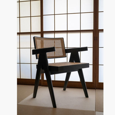 【Outlet】V-leg Office Chair PH28 Black / 【アウトレット】Vレッグオフィスチェア ブラック ピエール・ジャンヌレ