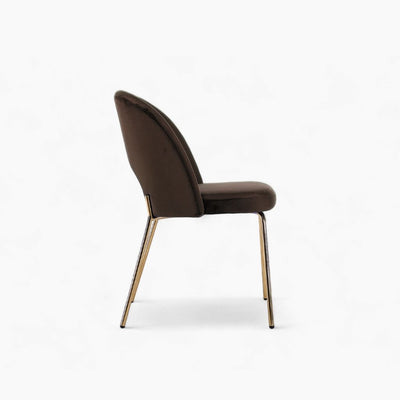 Petal Dining Chair (Gold Frame) Brown / ペタルダイニングチェア（ゴールドフレーム） ブラウン色