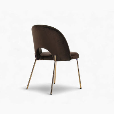 Petal Dining Chair (Gold Frame) Brown / ペタルダイニングチェア（ゴールドフレーム） ブラウン色