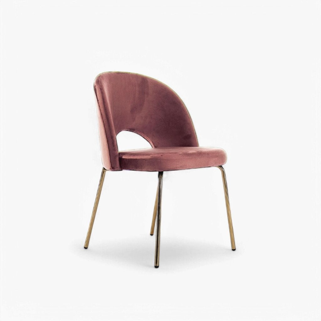 Petal Dining Chair (Gold Frame) Dusty Pink / ペタルダイニングチェア（ゴールドフレーム） ダスティピンク色