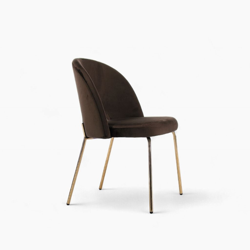 Petal Dining Chair (Gold Frame) Brown / ペタルダイニングチェア（ゴールドフレーム） ブラウン色