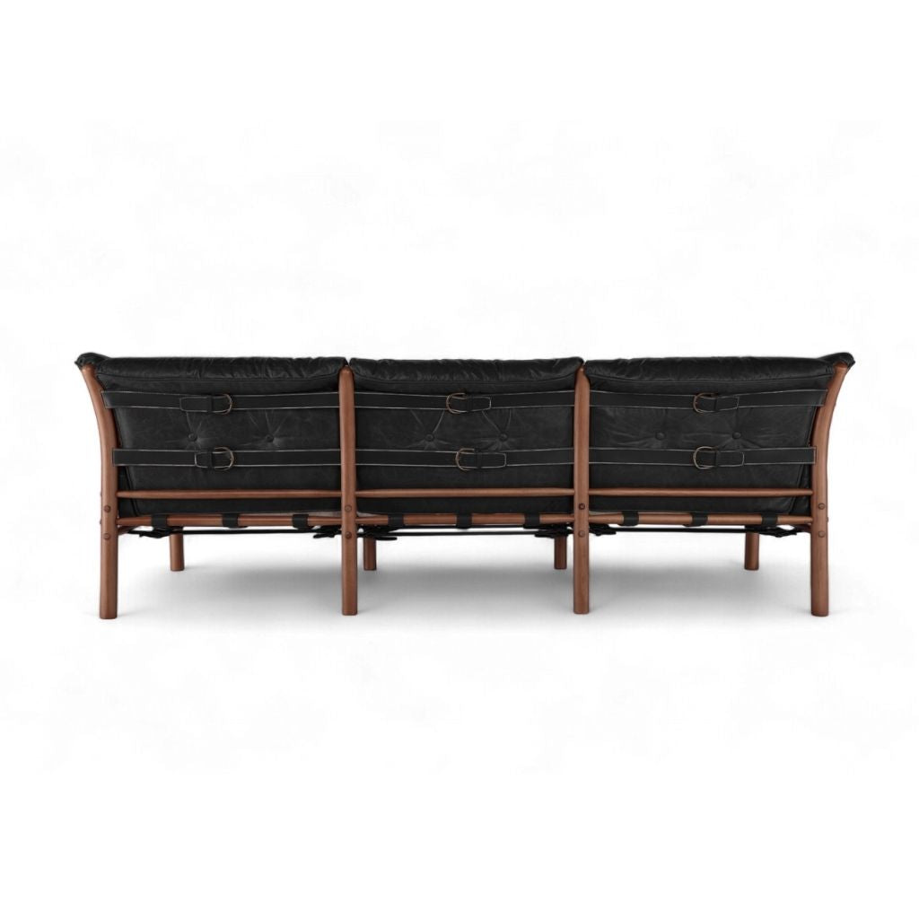 Ilona Armchair Type-A 3Seats Oil-leather Black / イローナアームチェア タイプA 3シート オイルレザー ブラック アルネ・ノレル