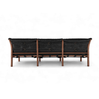 Ilona Armchair Type-A 3Seats Oil-leather Black / イローナアームチェア タイプA 3シート オイルレザー ブラック アルネ・ノレル