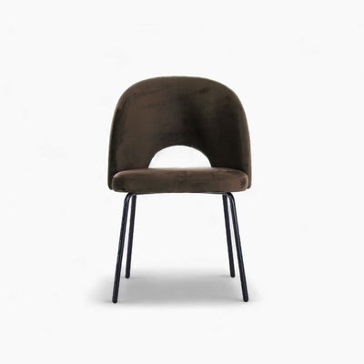 Petal Dining Chair (Black Frame) Brown / ペタルダイニングチェア（ブラックフレーム） ブラウン色