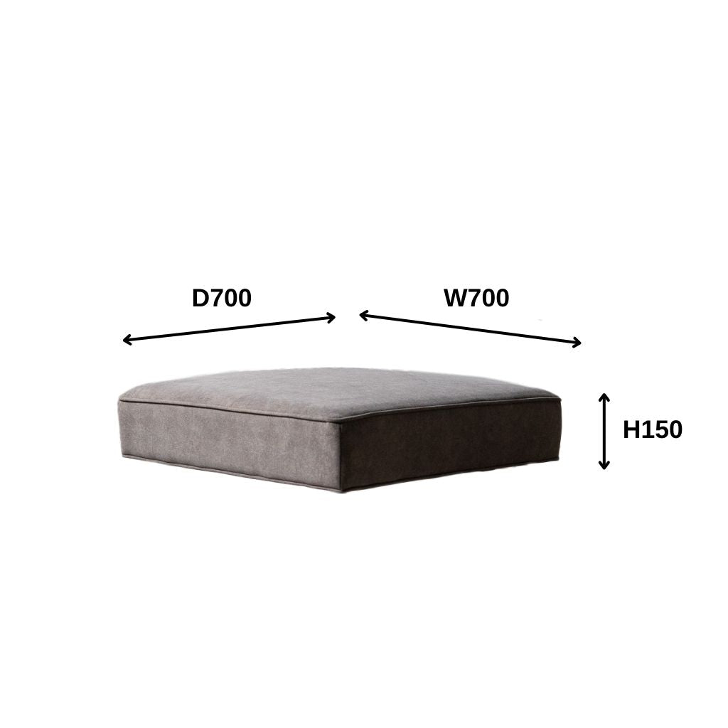 Grida Sofa Low Dark Gray - Flat Unit / グリーダソファ ロー 脚なし ダークグレー - 背もたれなし