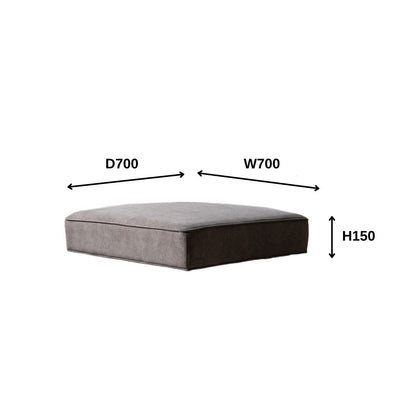 Grida Sofa Low Dark Gray - Flat Unit / グリーダソファ ロー 脚なし ダークグレー - 背もたれなし