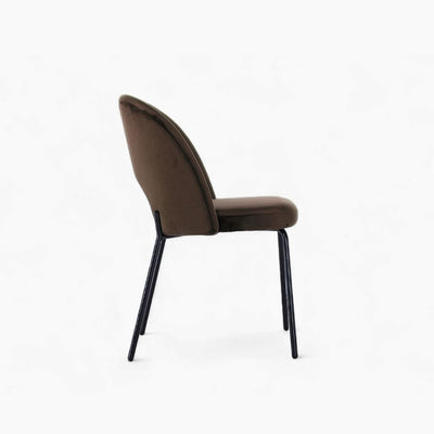 Petal Dining Chair (Black Frame) Brown / ペタルダイニングチェア（ブラックフレーム） ブラウン色