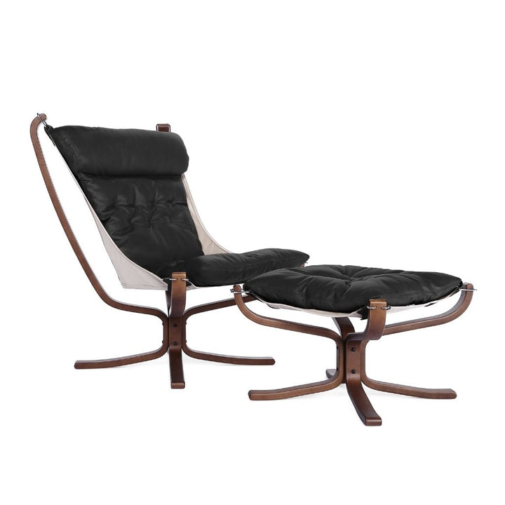 ファルコンチェア & オットマン Falcon Chair Low-Type Ottoman Oil-Leather / ファルコンチェア