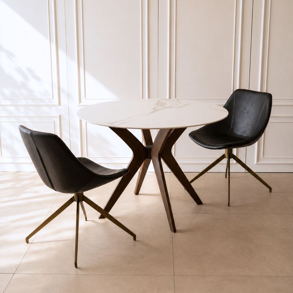 Outlet】Marble Round Table × Light Chair / 【アウトレット