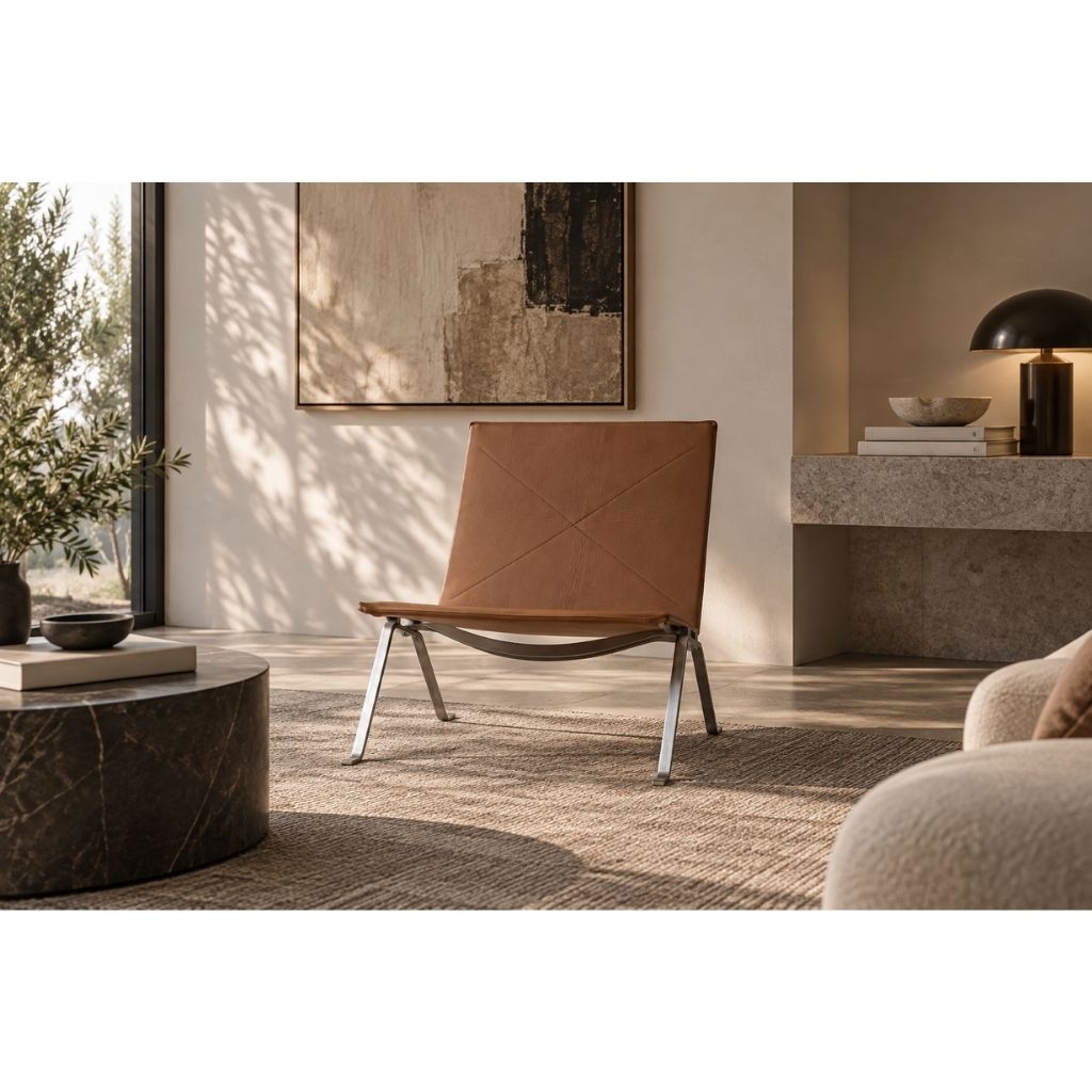 PK22 Easy Chair Brown / PK22 イージーチェア ブラウン色 ポール