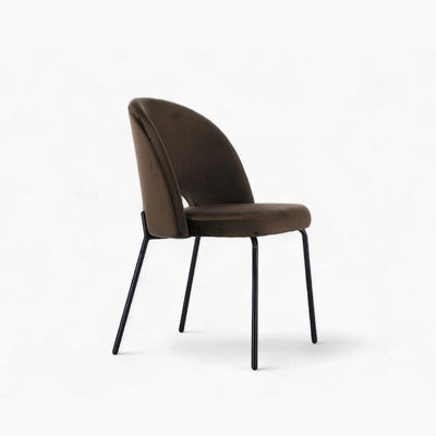 Petal Dining Chair (Black Frame) Brown / ペタルダイニングチェア（ブラックフレーム） ブラウン色