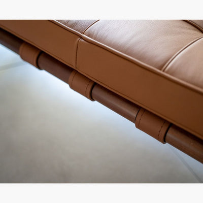 【Outlet】Barcelona Bench 3seats L-size Brown / 【アウトレット】バルセロナベンチ Lサイズ ブラウン ミース・ファン・デル・ローエ