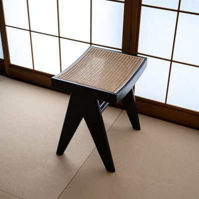 【Outlet】PH34 Low Stool Black / 【アウトレット】 PH34 ロースツール ブラック ピエール・ジャンヌレ