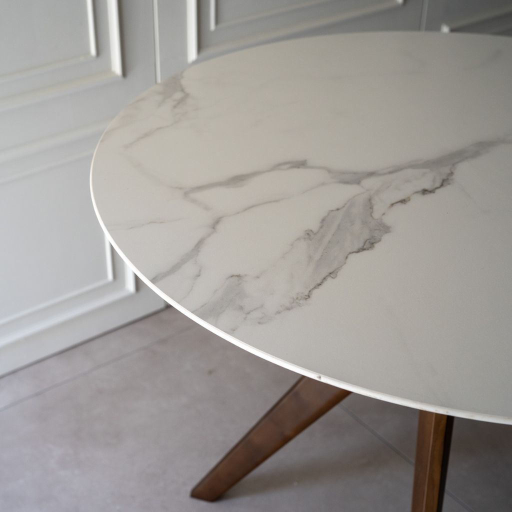 Marble Round Table White / マーブルラウンドテーブル ホワイト