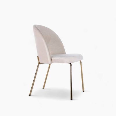 Petal Dining Chair (Gold Frame) White Ivory / ペタルダイニングチェア（ゴールドフレーム） ホワイトアイボリー色