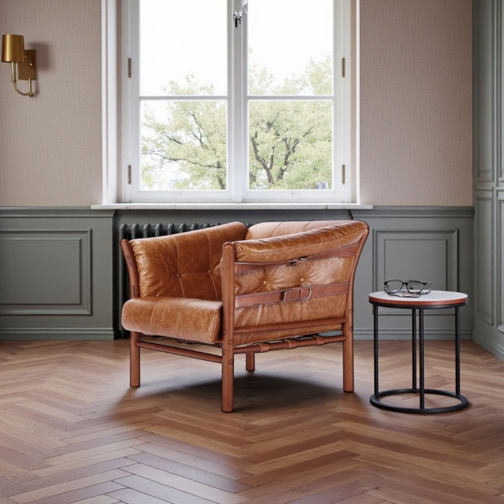 Ilona Armchair Type-A Oil-leather / イローナアームチェア タイプA オイルレザー アルネ・ノレル