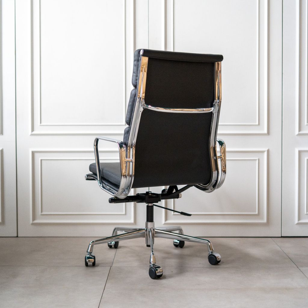 Executive Soft Pad Chair High Black / エグゼクティブ ソフトパッド