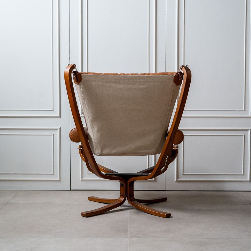 Falcon Armchair Wood Frame Oil-Leather Set / ファルコンアームチェア ウッドフレーム オイルレザー セット品