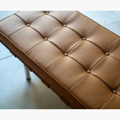 【Outlet】Barcelona Bench 3seats L-size Brown / 【アウトレット】バルセロナベンチ Lサイズ ブラウン ミース・ファン・デル・ローエ