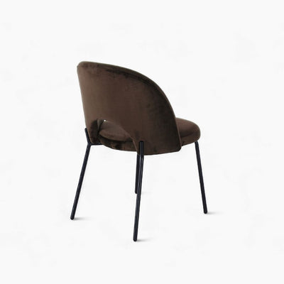 Petal Dining Chair (Black Frame) Brown / ペタルダイニングチェア（ブラックフレーム） ブラウン色