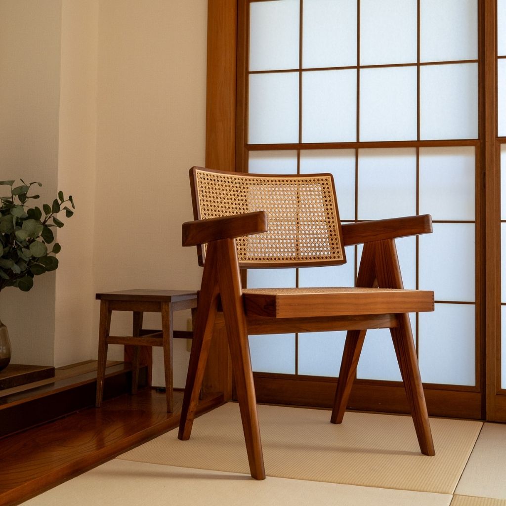 【Outlet】V-leg Office Chair  PH28 Teak /【アウトレット】 Vレッグオフィスチェア チーク  ピエール・ジャンヌレ
