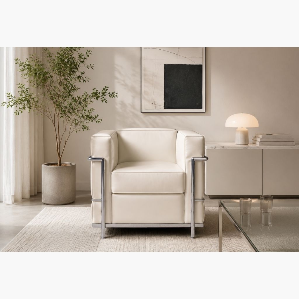 LC2 1Seat Sofa White / LC2 シングルソファ ホワイト色 ル