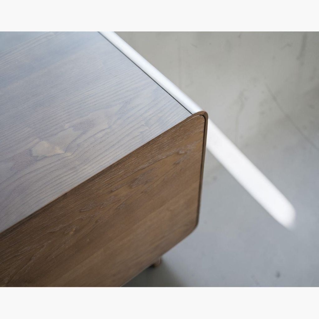 Outlet】Rattan Cabinet Slide Door Brown / 【アウトレット】ラタン