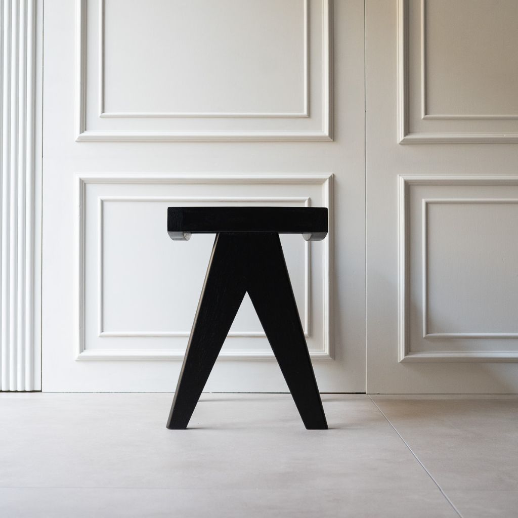 PH34 ロースツール チーク ピエール・ジャンヌレ Outlet】PH34 Low Stool Black / 【アウトレット】 PH34 ロース