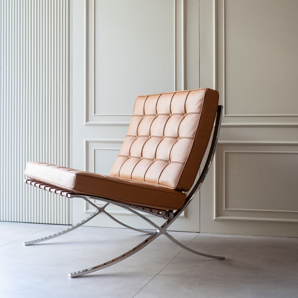 BARCELONA CHAIR 1 SEAT Leather Brown / バルセロナチェア シングル