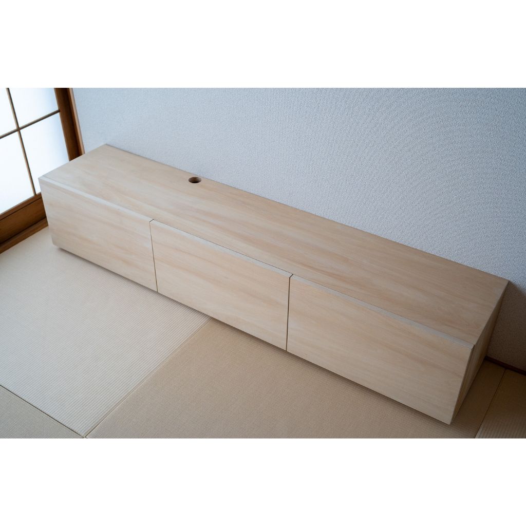 Basswood TVboard Width Size Order / シナテレビボード  幅サイズオーダー可能（w120〜160cm）