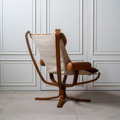 Falcon Armchair Wood Frame Oil-Leather / ファルコンアームチェア ウッドフレーム オイルレザー