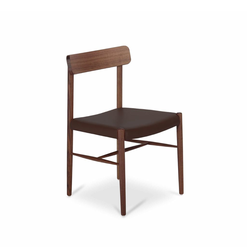 Kantan Side Chair Leather Brown KEBE / カンタンサイドチェア レザー ブラウン ケベ