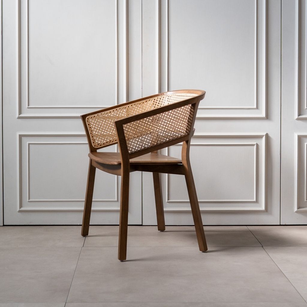 Bucket Rattan Chair Brown / バケットラタンチェア ブラウン – KuHoN Bucket Rattan Chair Brown / バケットラタンチェア ブラウン – KuHoN