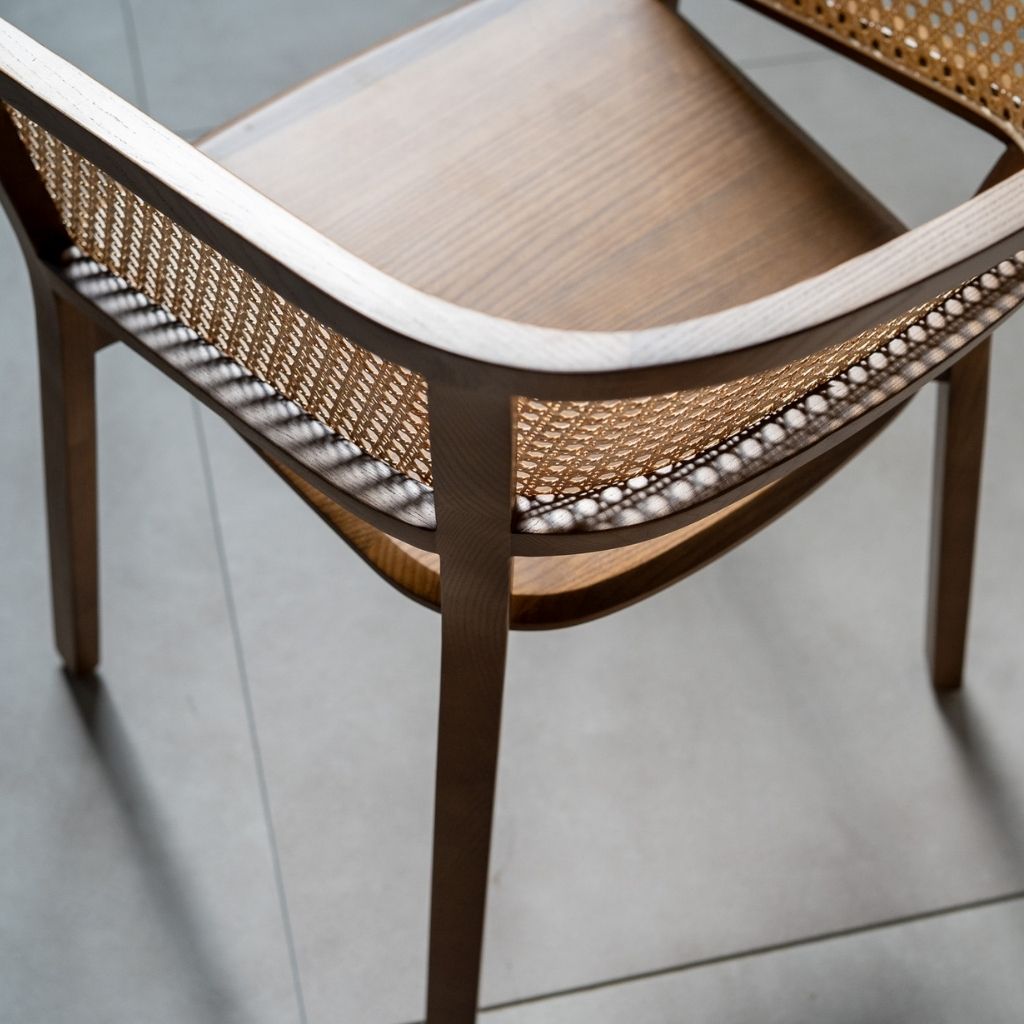 ラタンチェア　ブラウン Bucket Rattan Chair Brown / バケットラタンチェア ブラウン – KuHoN