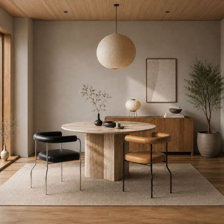Center Arm Chair Brown / センターアームチェア ブラウン – KuHoN