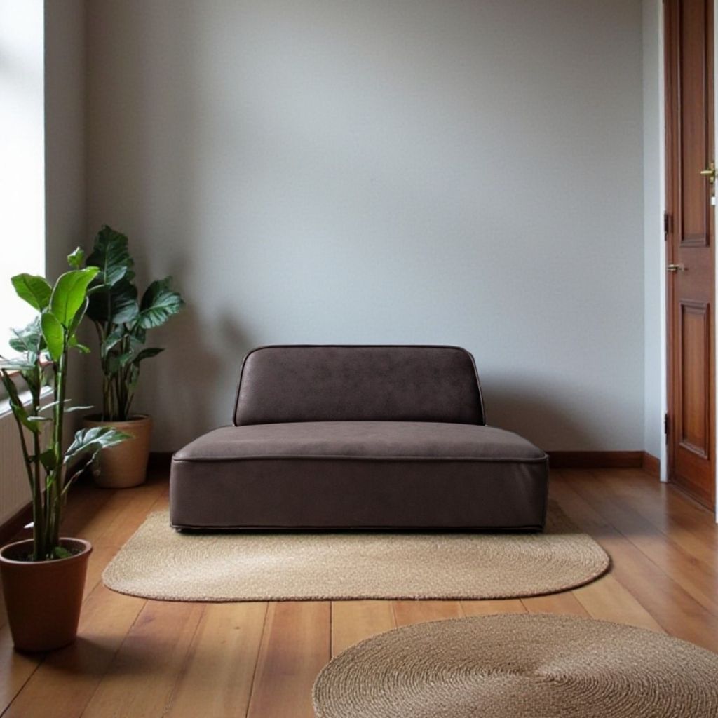 Grida Sofa Low Brown - Back Unit / グリーダソファ ロー 脚なし ブラウン - 背もたれ付き