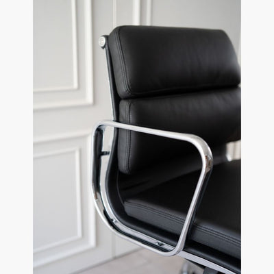 Management Soft Pad Chair Black / マネイジメント フラットチェア ソフトパッド ブラック アルミナムチェア