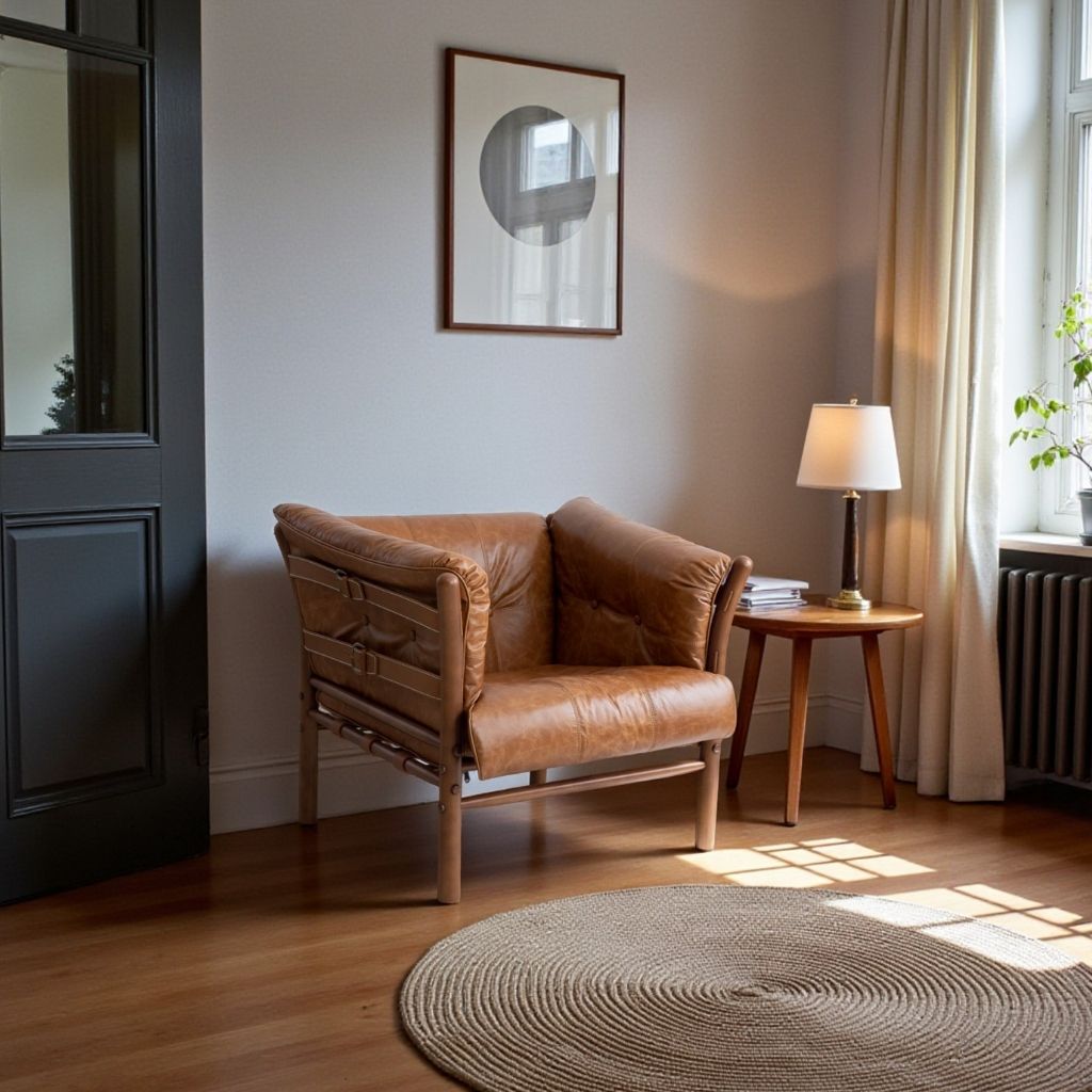 Ilona Armchair Type-A Oil-leather / イローナアームチェア タイプA オイルレザー アルネ・ノレル