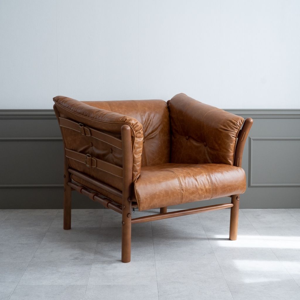 Ilona Armchair Type-A Oil-leather / イローナアームチェア タイプA オイルレザー アルネ・ノレル