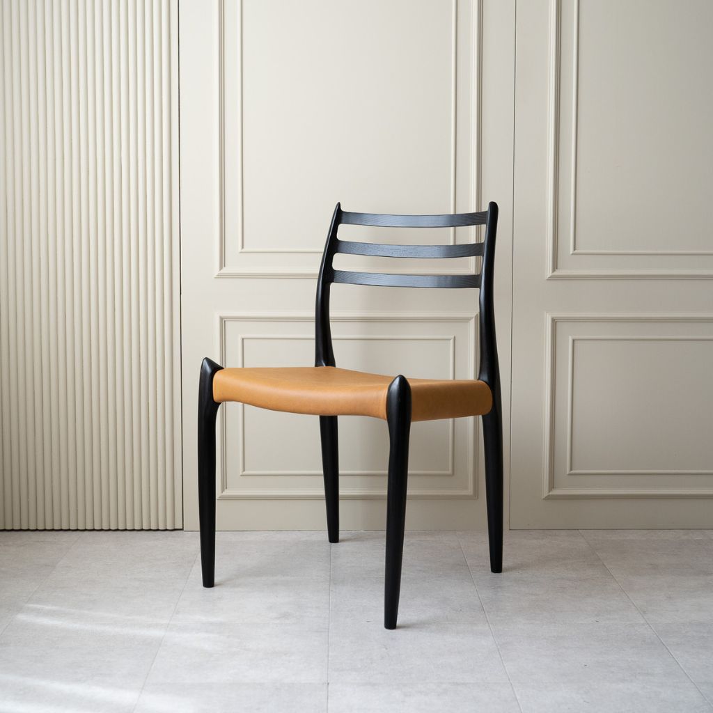 【Outlet】Dining Chair No.78 Black / 【アウトレット】ダイニングチェア No.78 ブラック ニールス・モラー