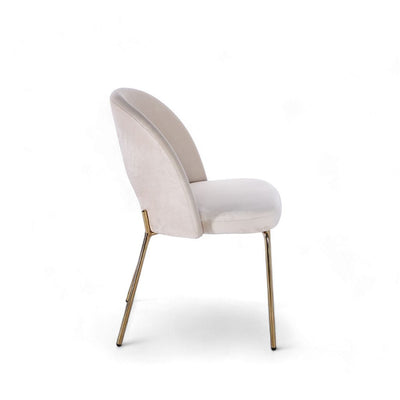 Petal Dining Chair (Gold Frame) White Ivory / ペタルダイニングチェア（ゴールドフレーム） ホワイトアイボリー色