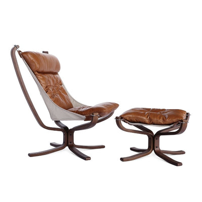 Falcon Chair Wood Frame Oil-Leather / ファルコンチェア ウッドフレーム オイルレザー