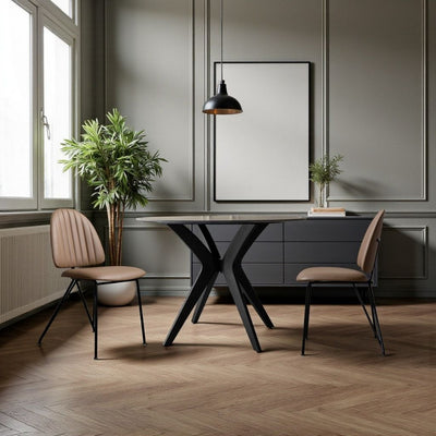 Marble Round Table Black (Black Wood) / マーブルラウンドテーブル ブラック （ブラックウッド）