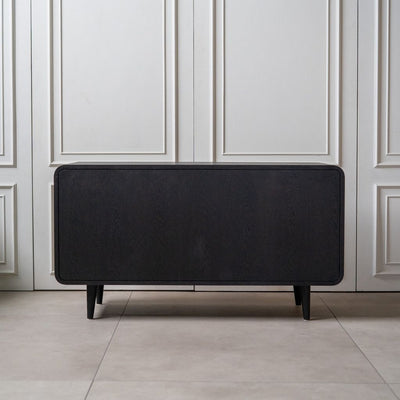 Rattan Cabinet Slide Door Black / ラタンキャビネット 引き戸仕様 ブラック