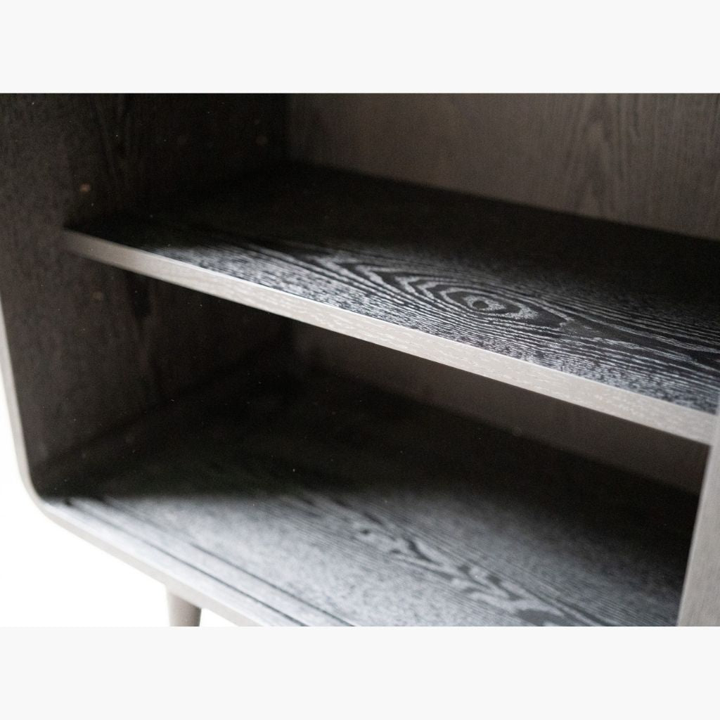 Rattan Cabinet Slide Door Black / ラタンキャビネット 引き戸仕様 ブラック