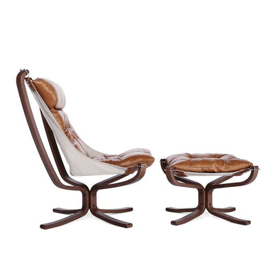 Falcon Chair Wood Frame Oil-Leather / ファルコンチェア ウッドフレーム オイルレザー