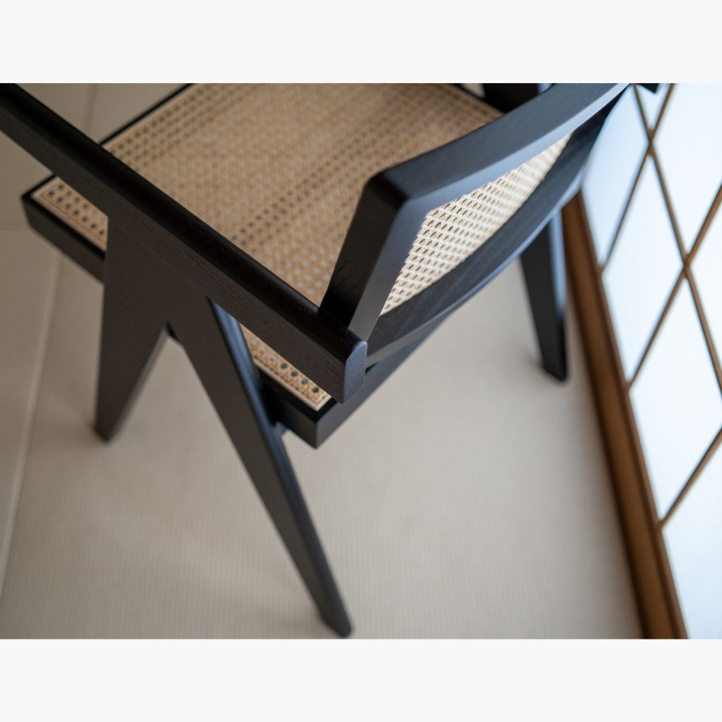 【Outlet】V-leg Office Chair PH28 Black / 【アウトレット】Vレッグオフィスチェア ブラック ピエール・ジャンヌレ