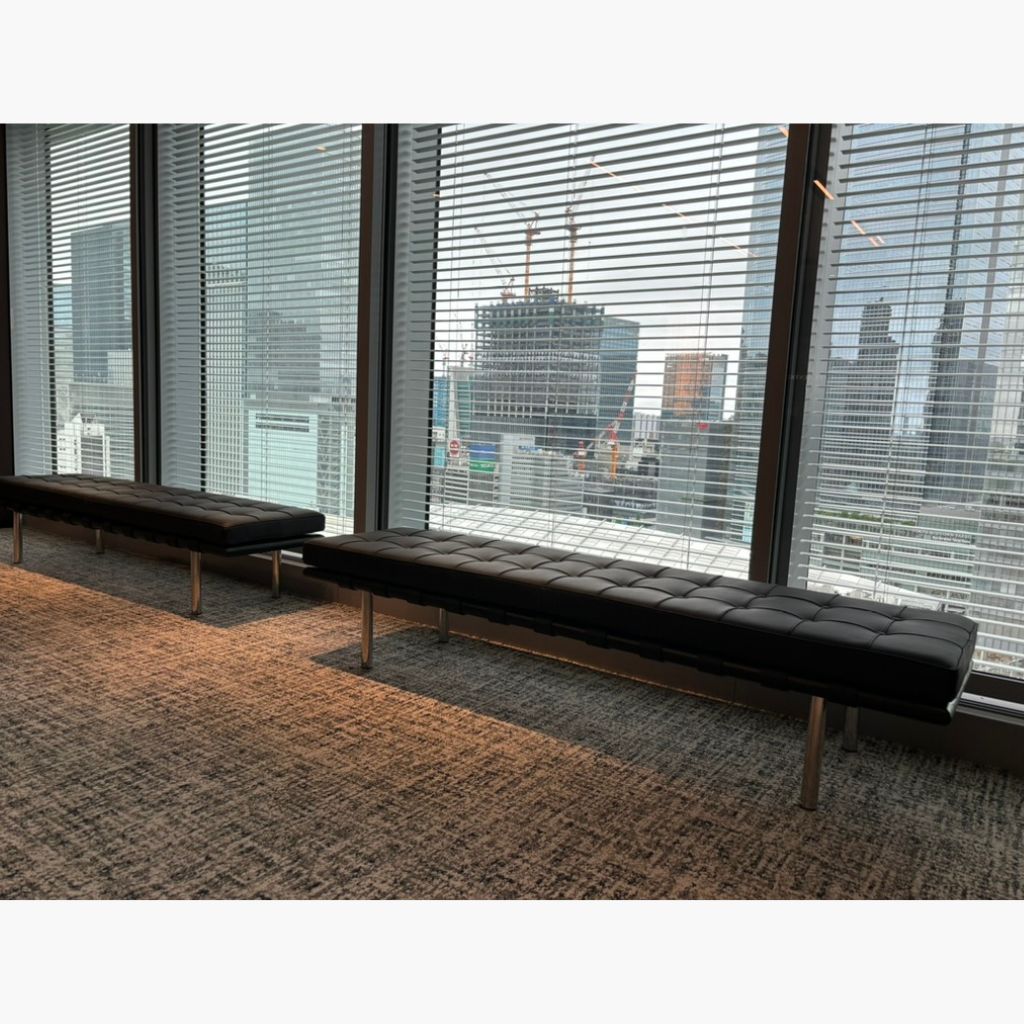 Barcelona Bench 3Seats L-size Black (Black Wood) / バルセロナベンチ 3シート Lサイズ ブラック（ブラックウッド） ミース・ファン・デル・ローエ