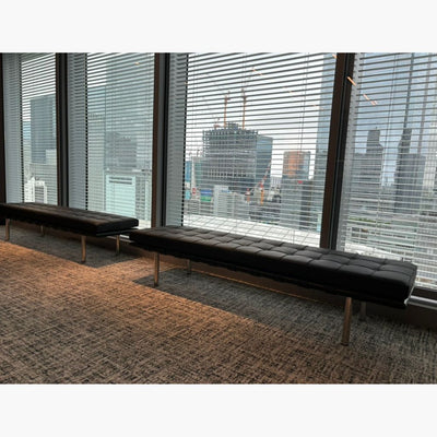 Barcelona Bench 3Seats L-size Black (Black Wood) / バルセロナベンチ 3シート Lサイズ ブラック（ブラックウッド） ミース・ファン・デル・ローエ