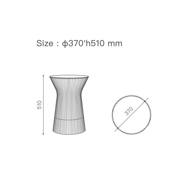 Platner Side Table Glass Gold / プラットナーサイドテーブル ガラス